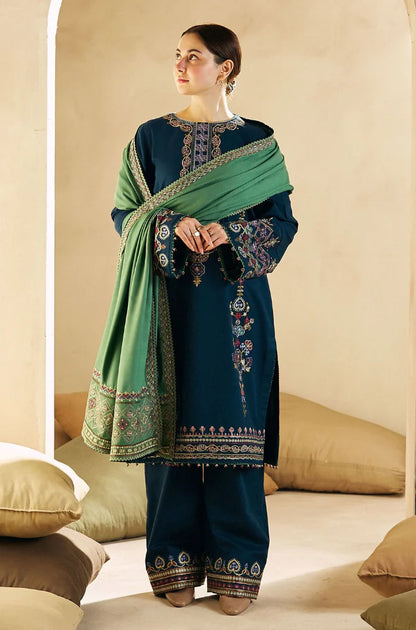 3PCS ZaraShahJahan Embroidered Winter Collection ULM-1293