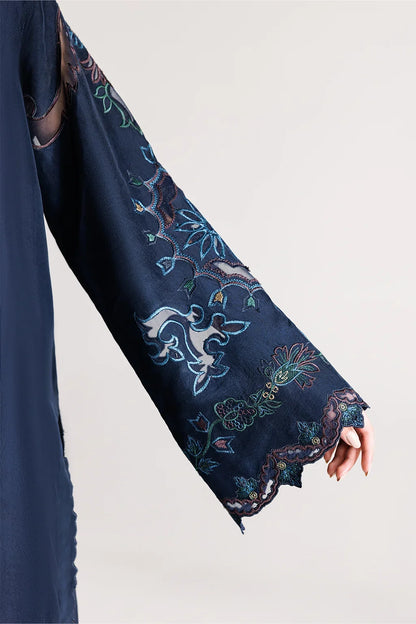 Dhanak-3PC Embroidered Shirt with Dhanak Embroidered Dupatta - 6361