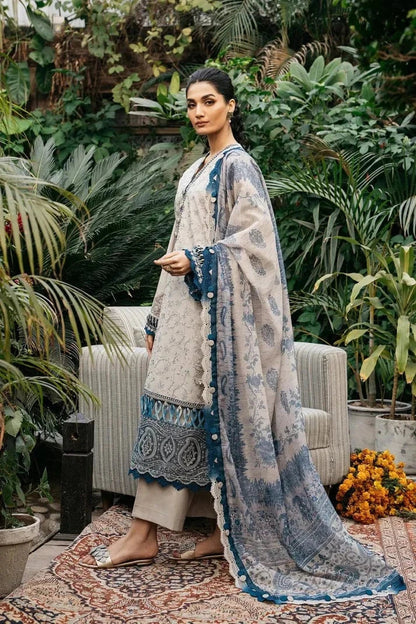 3PCS Sapphire Embroidered Lawn Collection ET-98
