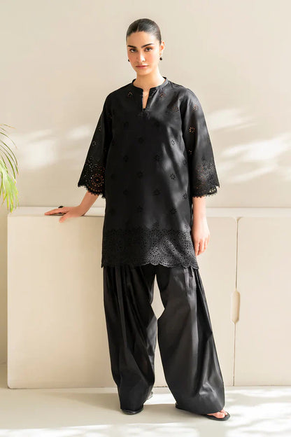 3PCS BAROQUE Dhanak Embroidered With Chiffon Dupatta Winter Collection ULM-152