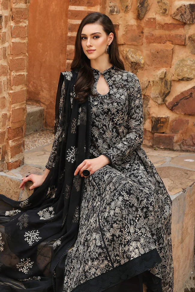 A+ 3PCS Bareeze Embroidered Lawn Collection D-348