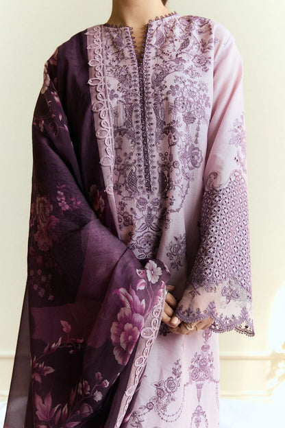 3PCS Zarashahjhan Embroidered Dhanak Winter Collection COCO-1577
