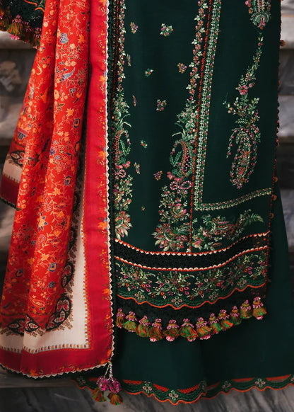 3PCS Embroidered Shirt with Digital Printed Jacquard Dupatta Lawn Collection ULM- 1003