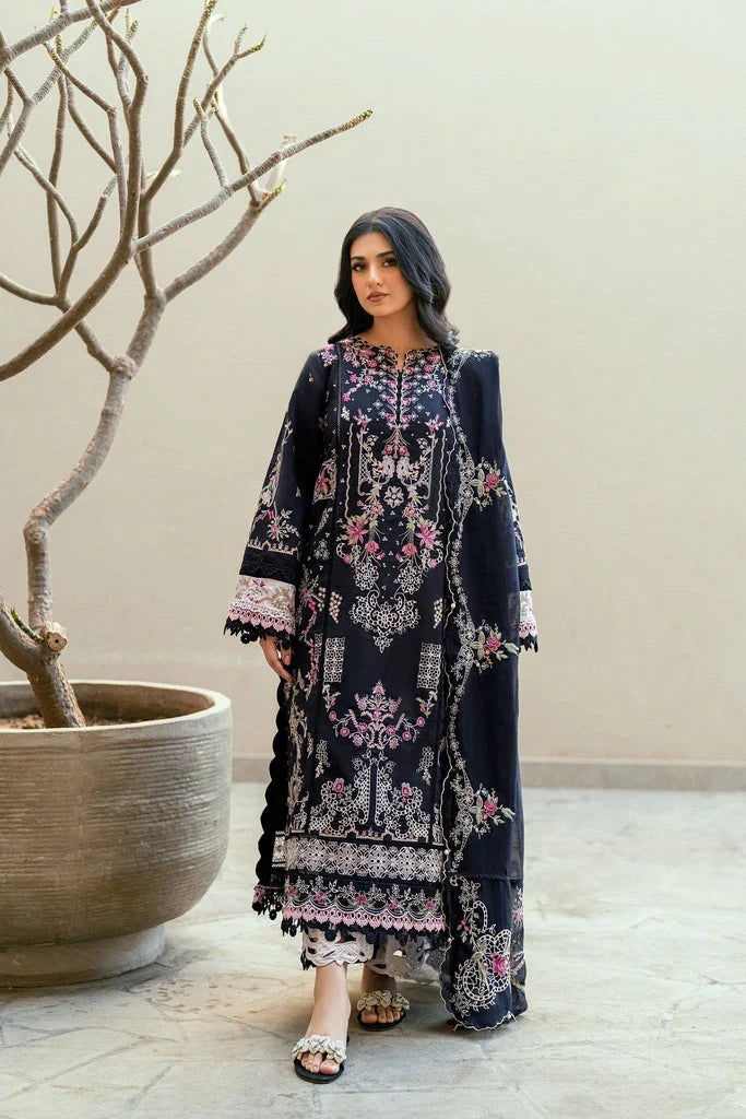 Florent Lawn Chikenk-Kari Embroidered 3PC FL-01
