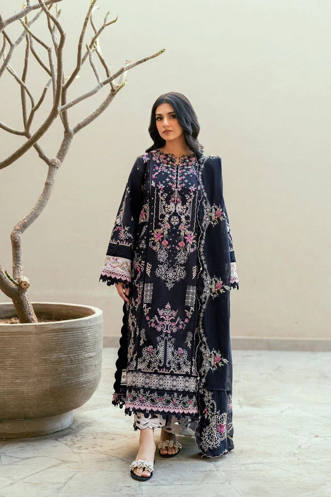 Florent Lawn Chikenk-Kari Embroidered 3PC FL-01