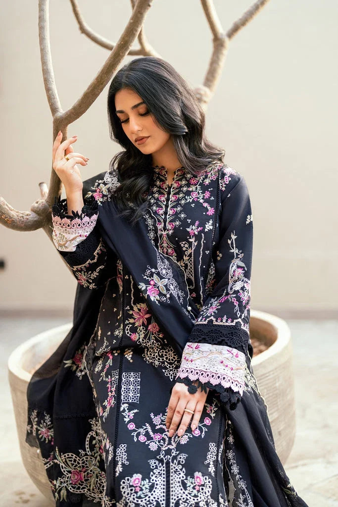 Florent Lawn Chikenk-Kari Embroidered 3PC FL-01