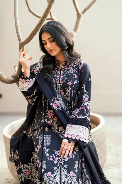 Florent Lawn Chikenk-Kari Embroidered 3PC FL-01