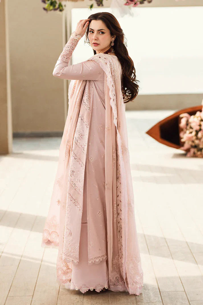 3PCS Embroidered Shirt with Organza Embroidered Dupatta Lawn Collection ULM-1270