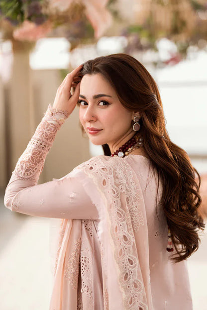 3PCS Embroidered Shirt with Organza Embroidered Dupatta Lawn Collection ULM-1270