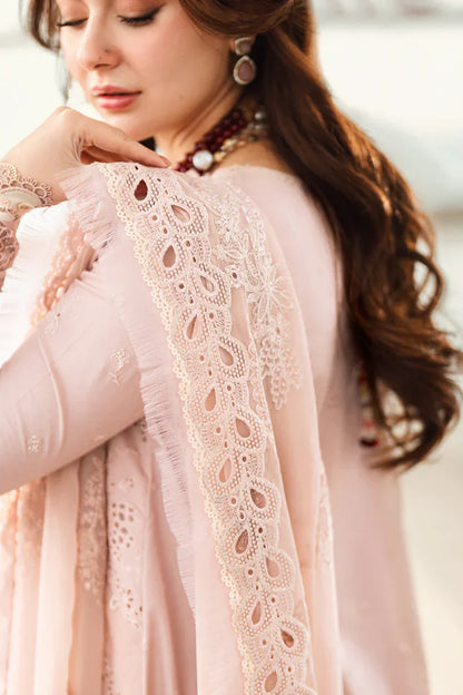 3PCS Embroidered Shirt with Organza Embroidered Dupatta Lawn Collection ULM-1270