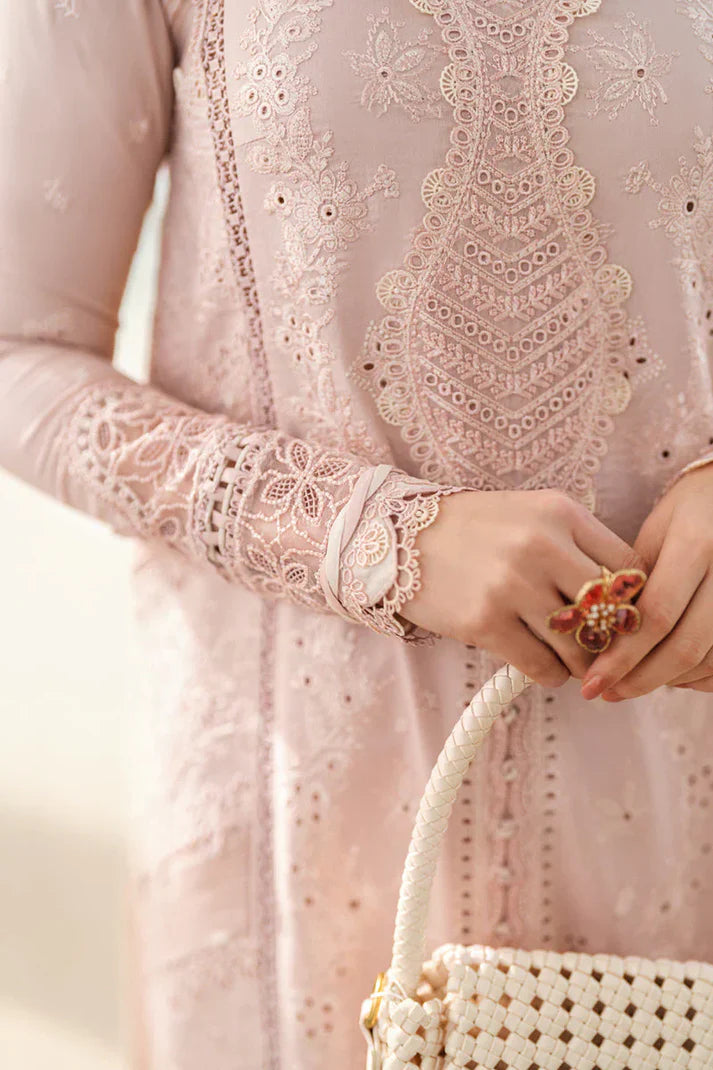 3PCS Embroidered Shirt with Organza Embroidered Dupatta Lawn Collection ULM-1270