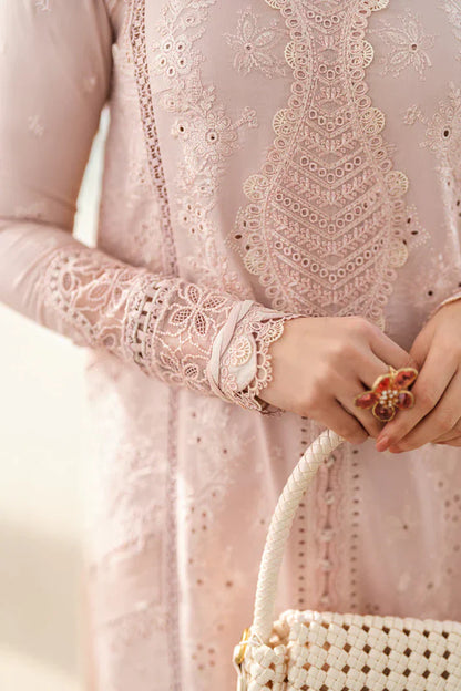 3PCS Embroidered Shirt with Organza Embroidered Dupatta Lawn Collection ULM-1270