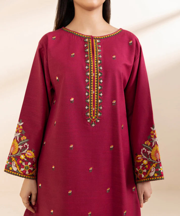 3PCS Lawn  Embroidered Shirt with Digital Printed Dupatta Lawn Collection ULM-1237