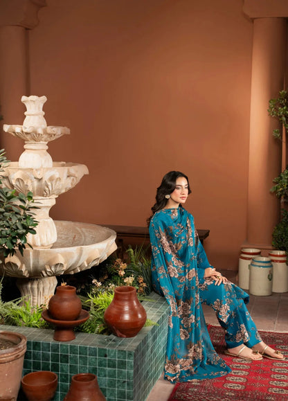 3PCS Printed Airjet Shamoz Silk Winter Collection fcc-156