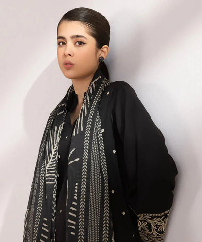 3PCS Dhanak Embroidered Shirt with Digital printed wool shawl Winter Collection ULM-3121