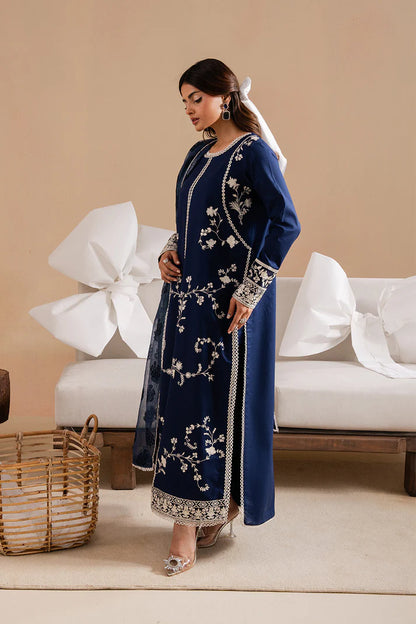3PCS Dhanak Embroidered Shirt with Digital Printed Wool Shawl Winter Collection ULM-3367