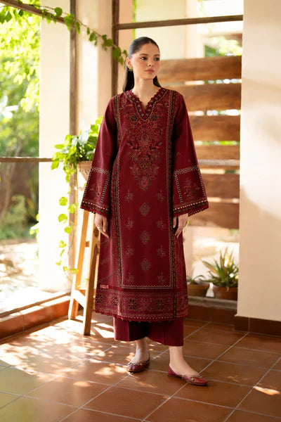 3PCS BAROQUE Lawn Embroidered With Digital Printed Dupatta Lawn Collection ULM-1010