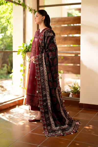 3PCS BAROQUE Lawn Embroidered With Digital Printed Dupatta Lawn Collection ULM-1010