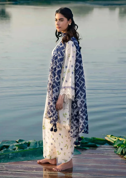 MARIA B 3PC KARANDI PRINTED SHIRT WITH KARANDI PRINTED DUAPTTA AND TROUSER Winter Colection Volume 3 LM-814