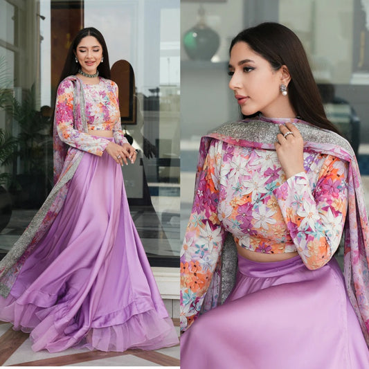 3PCS LULUSAR Silk Digital Printed Winter Collection ULM-872