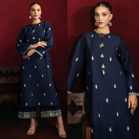 2PCS Dhanak Embroidered Winter Collection ULM- 147