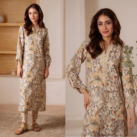 2PCS Printed Airjet Viscous Silk Winter Collection fcc-731