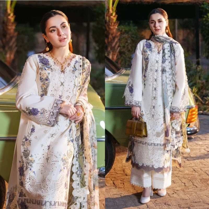 3PCS Sapphire Embroidered Lawn Collection  QL-1030