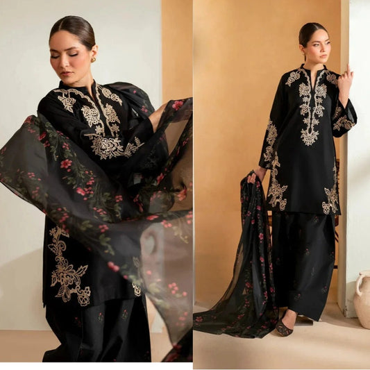 3PCS Sapphire  Embroidered Lawn Collection SP-56