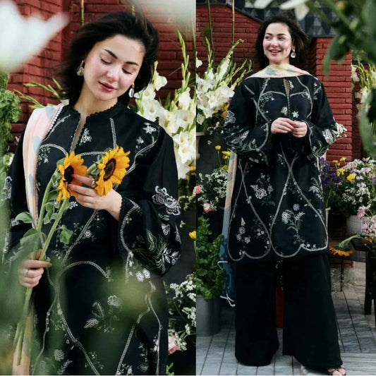 3PCS Sapphire Embroidered Lawn Collection SP-54