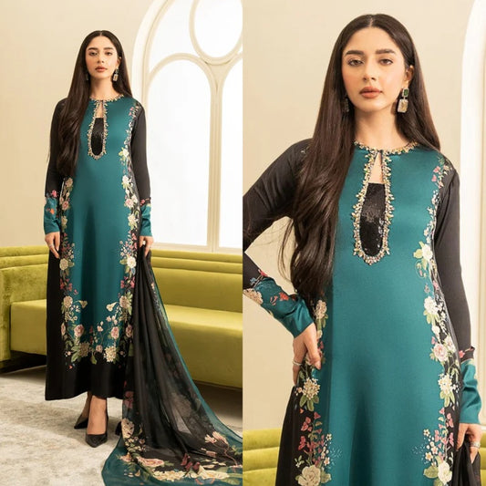 3PCS LULUSAR Silk Digital Printed Winter Collection ULM-868