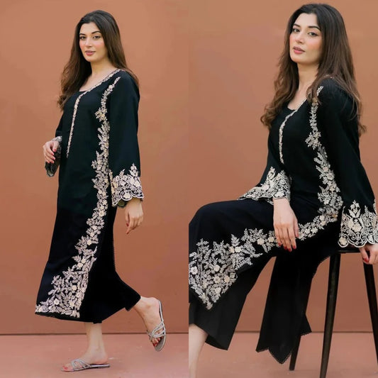 2PCS Dhanak Embroidered Winter Collection ULM-670