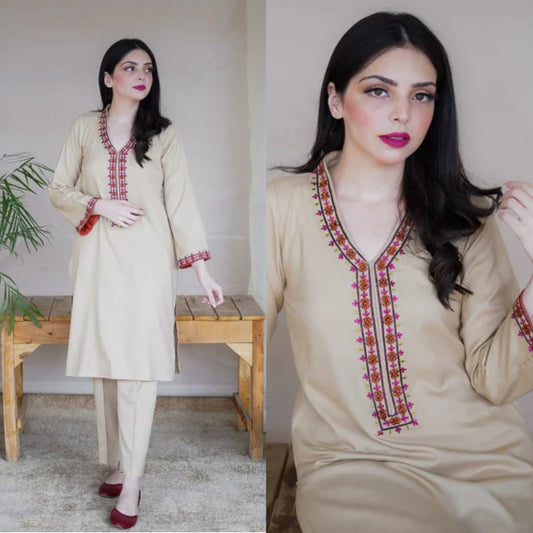 2PCS AISLING Dhanak Embroidered Winter Collection ULM-164