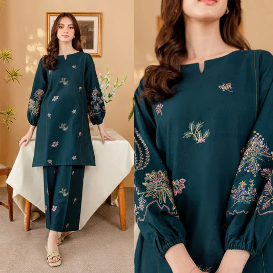 2PCS BATIK Dhanak Embroidered Winter Collection ULM-112