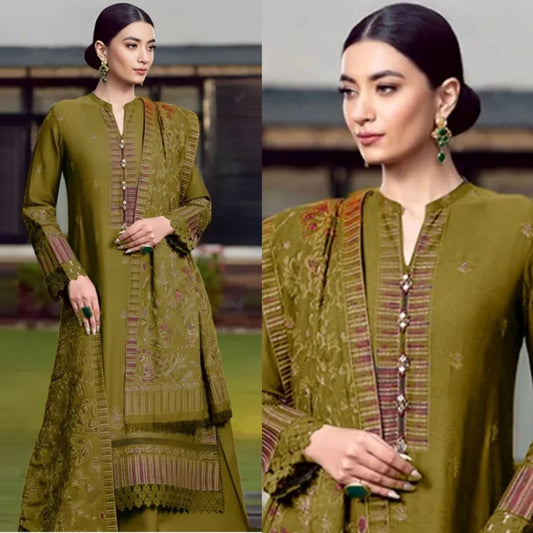3PCS Bareeze Dhanak Embroidered Winter Collection ULM-579