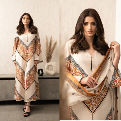 2PCS LULUSAR Silk Digital Printed Winter Collection ULM-851