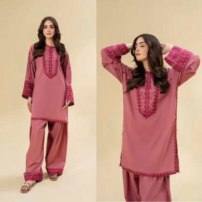 2PCS Dhanak-Embroidered Winter Collection ULM-3468