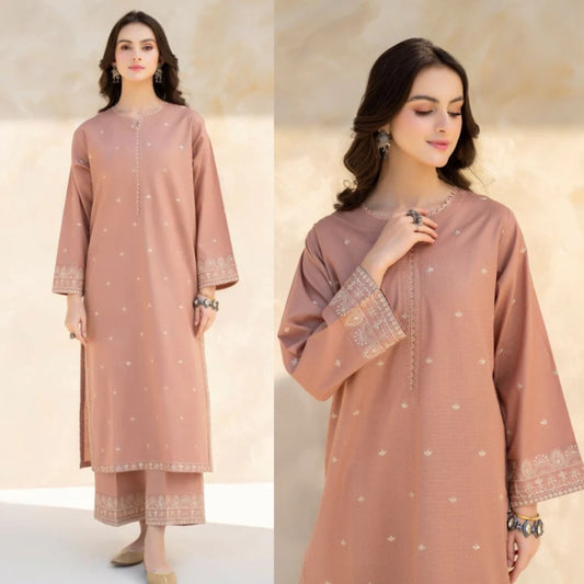 2PCS Dhanak- Embroidered- Winter Collection ULM-3295