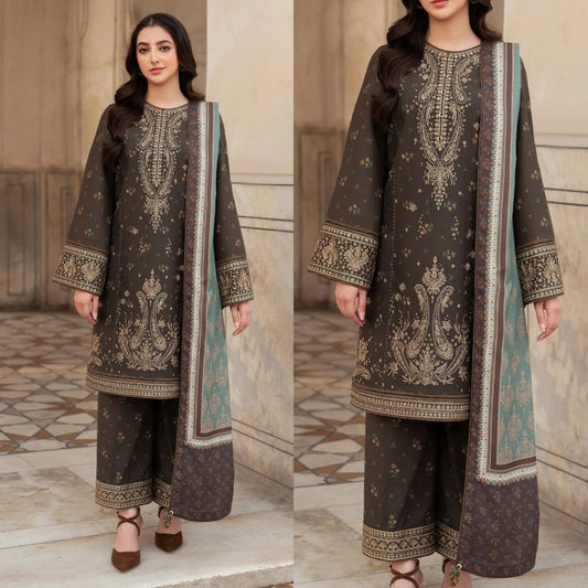 3PCS Sapphire Embroidered Lawn Collection SP-76