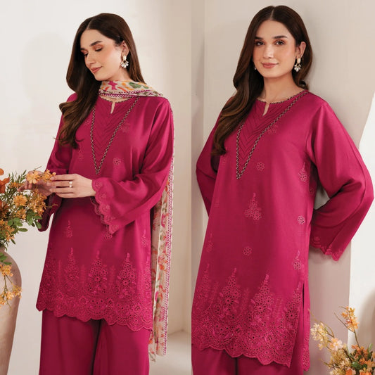 3PCS Sapphire Embroidered Lawn Collection SP-26