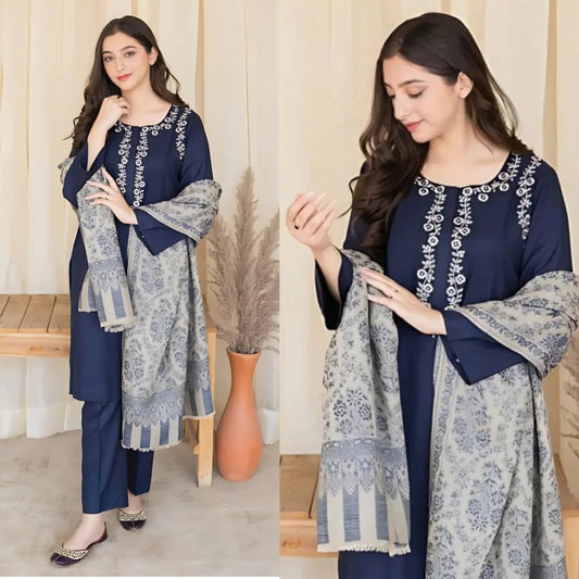3PCS Embroidered AISLING Lawn Collection BULM-1185