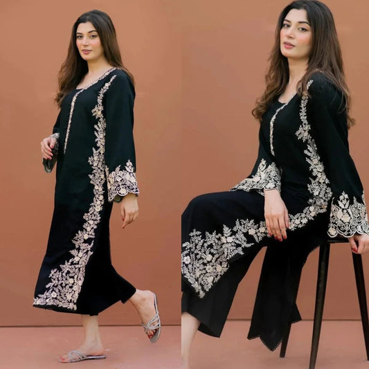 2PCS Lajwanti Embroidered Lawn Collection ULM-1013