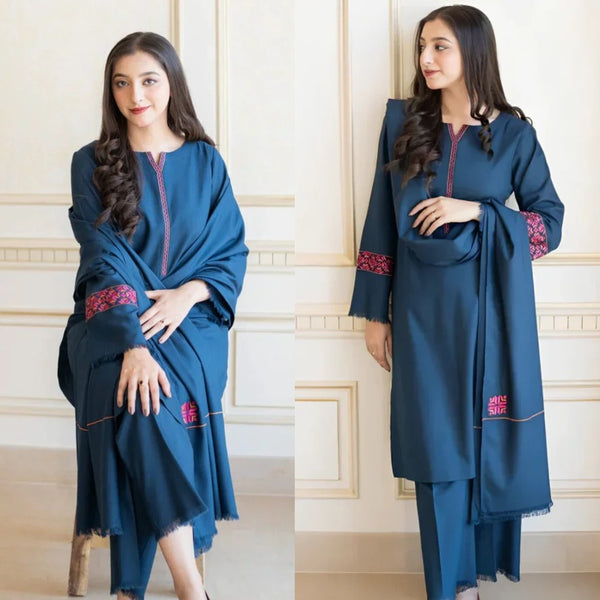 3PCS Aisling Embroidered With Lawn Embroidered Dupatta Lawn Collection ULM-1091