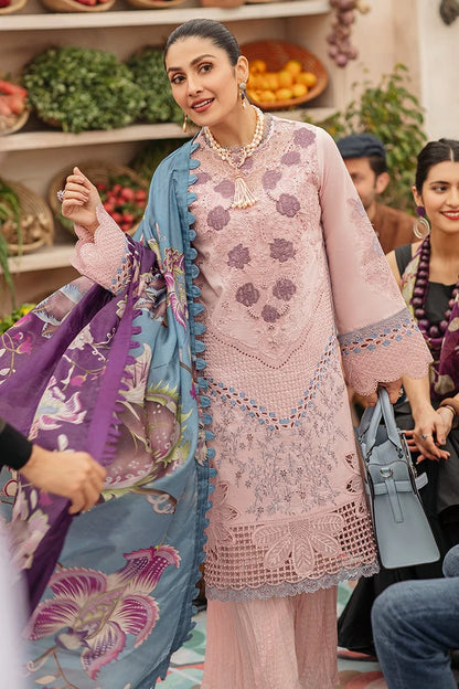 3PCS Dhanak Embroidered Shirt with Digital Printed Wool Shawl Winter Collection ULM-3245
