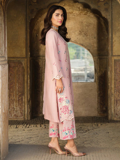 A+ 3PCS Dhanak-Embroidered Shirt with Chiffon Embroidered Dupatta Winter Collection ULM-3323