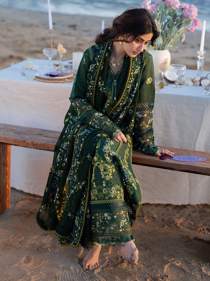 Lawn-3PC Chikankari Embroidered Shirt With Chiffon Embroidered Dupatta-5377