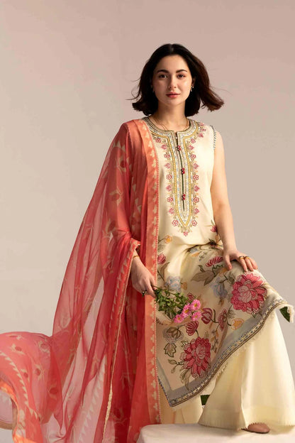 3PCS Coco Embroidered Lawn Collection D-636