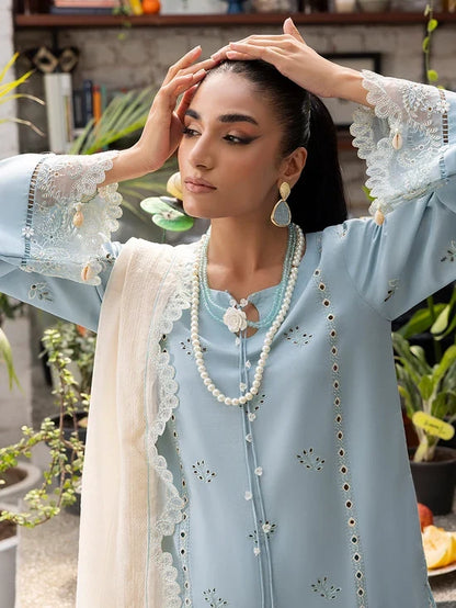 lzel Lawn Chikenk-Kari Embroidered 3PC Izl-93