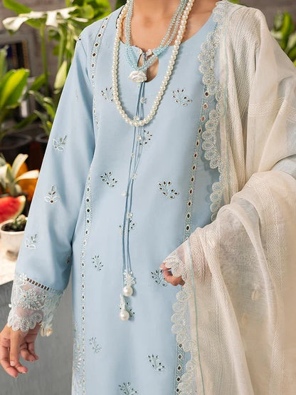 lzel Lawn Chikenk-Kari Embroidered 3PC Izl-93