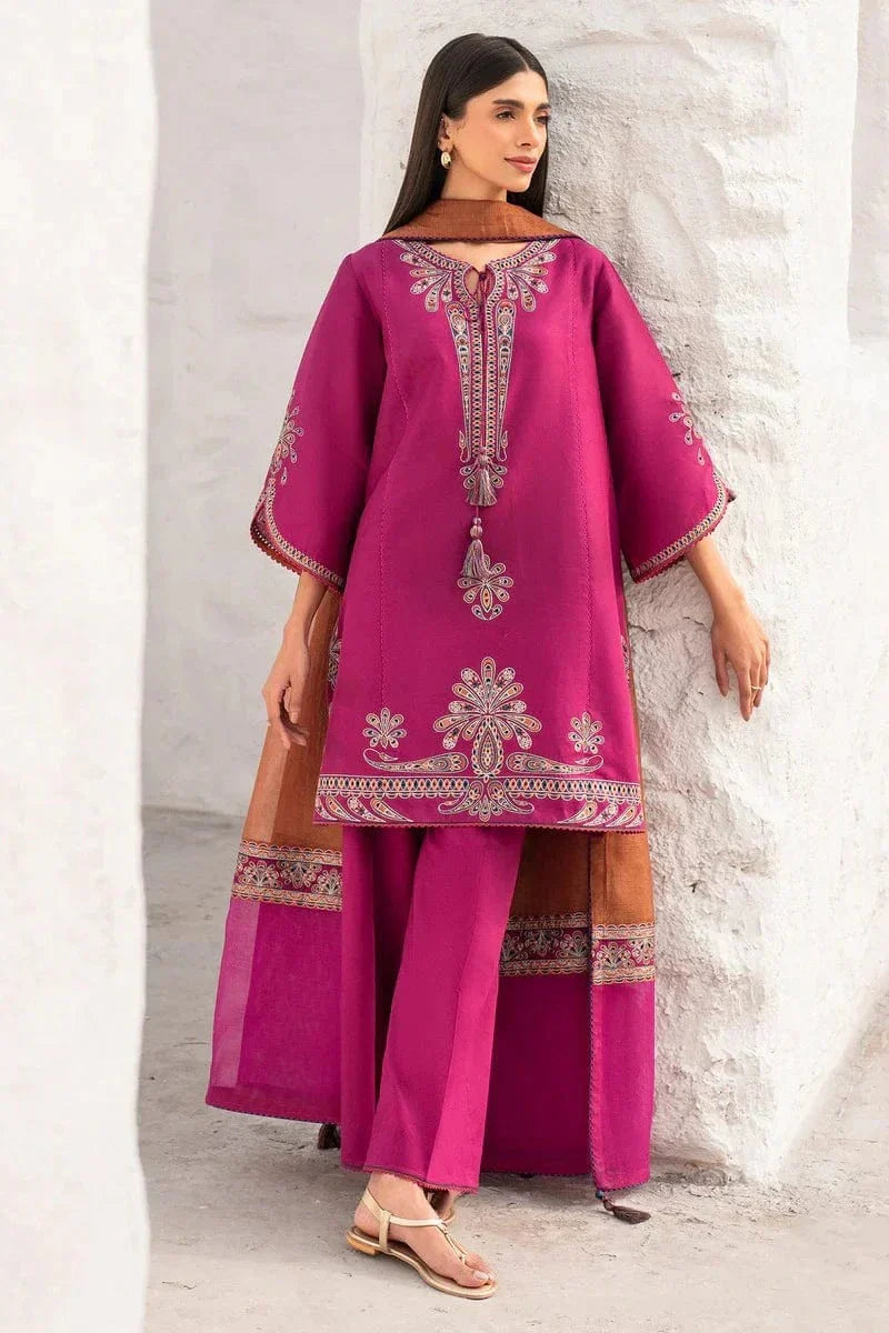 3PCS Sapphire Embroidered lawn Collection LM-31