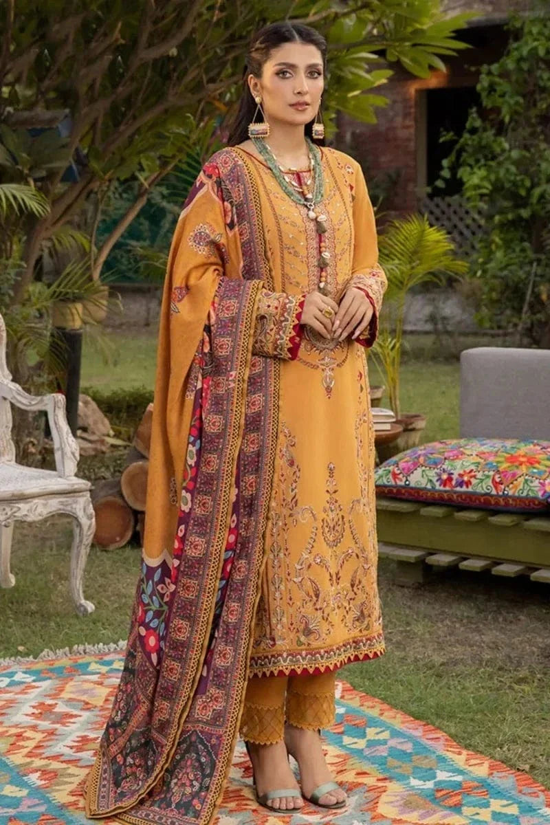 3PCS Sapphire Embroidered lawn Collection AJ-30